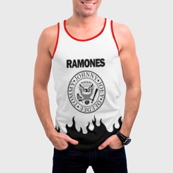 Мужская майка 3D Ramones black logo - фото 2