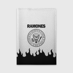 Обложка для автодокументов Ramones black logo