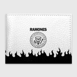 Обложка для студенческого билета Ramones black logo