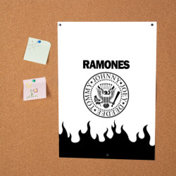 Постер Ramones black logo - фото 2