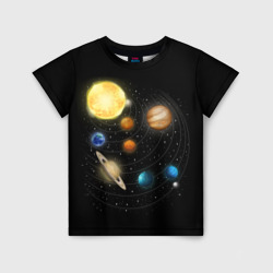 Детская футболка 3D Солнечная Система