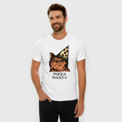 Мужская футболка хлопок Slim Pizza party - фото 2