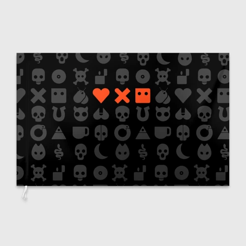 Флаг 3D Love death robots LDR