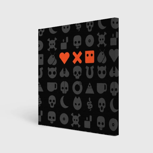 Холст квадратный Love death robots LDR