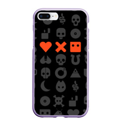 Чехол для iPhone 7Plus/8 Plus матовый Love death robots LDR