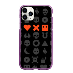 Чехол для iPhone 11 Pro Max матовый Love death robots LDR