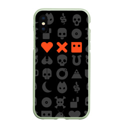 Чехол для iPhone XS Max матовый Love death robots LDR