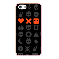 Чехол для iPhone 5/5S матовый Love death robots LDR