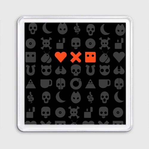 Магнит 55*55 Love death robots LDR