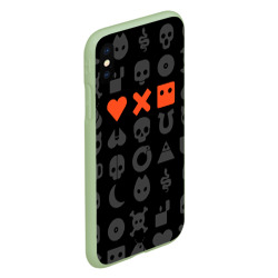 Чехол для iPhone XS Max матовый Love death robots LDR - фото 2