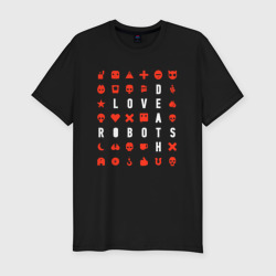 Мужская футболка хлопок Slim Love death robots LDR