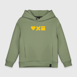 Детское худи Oversize хлопок LDR yellow logo