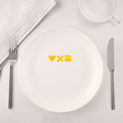 Набор: тарелка + кружка LDR yellow logo - фото 2