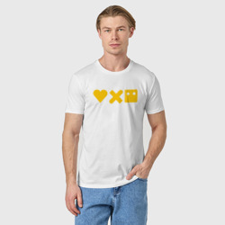 Мужская футболка хлопок LDR yellow logo - фото 2