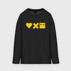 Мужской лонгслив oversize хлопок LDR yellow logo