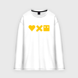 Мужской лонгслив oversize хлопок LDR yellow logo