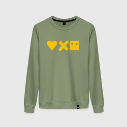 Женский свитшот хлопок LDR yellow logo