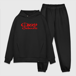 Мужской костюм oversize хлопок Ozzy Osbourne red emblem