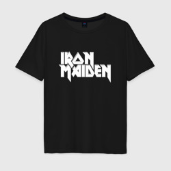 Мужская футболка хлопок Oversize Iron Maiden Айрон мейден