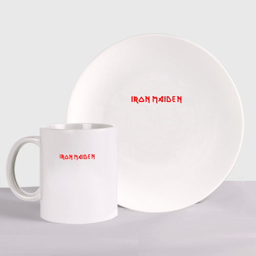 Набор: тарелка + кружка Iron Maiden Айрон мейден