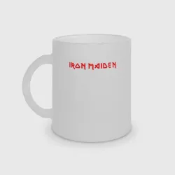 Кружка матовая стеклянная Iron Maiden Айрон мейден