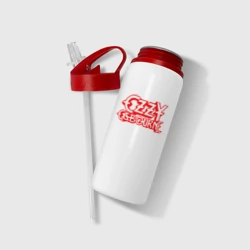 Бутылка для воды с трубочкой Ozzy Osbourne Red Logo - фото 2