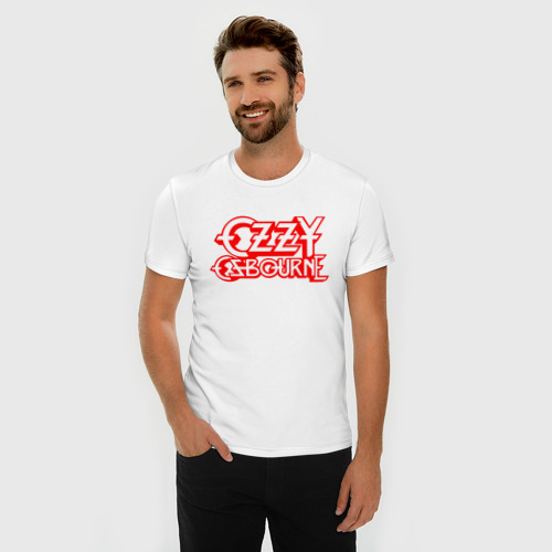 Мужская футболка хлопок Slim Ozzy Osbourne Red Logo - фото 3
