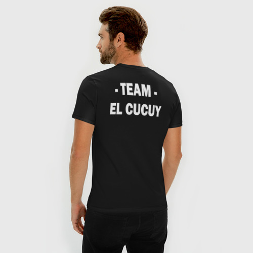 Мужская футболка хлопок Slim Team El Cucuy, цвет черный - фото 4