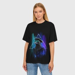 Женская футболка oversize 3D Доктор чумы - фото 2