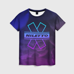 Женская футболка 3D Niletto neo smoke