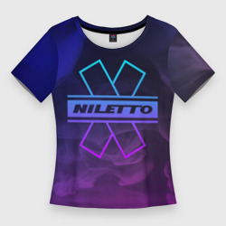 Женская футболка 3D Slim Niletto neo smoke