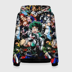 Женская толстовка 3D Моя геройская академия