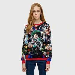 Женский свитшот 3D Моя геройская академия - фото 2