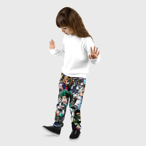 Детские брюки 3D Моя геройская академия, цвет 3D печать - фото 3