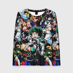 Женский лонгслив 3D Моя геройская академия