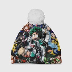 Шапка 3D c помпоном Моя геройская академия