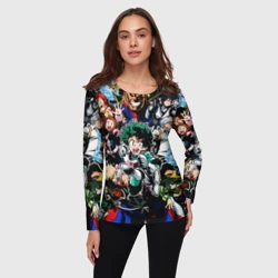 Женский лонгслив 3D Моя геройская академия - фото 2