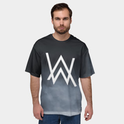 Мужская футболка oversize 3D Alan Walker - фото 2