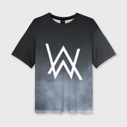 Женская футболка oversize 3D Alan Walker