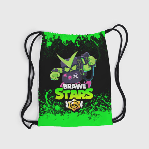 Рюкзак-мешок 3D Brawl Stars Virus 8-Bit Бравл старс - фото 6