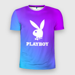 Мужская футболка 3D Slim Плейбой Playboy