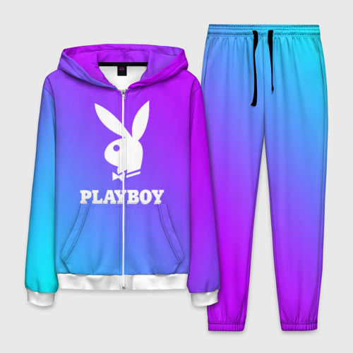 Мужской костюм 3D Плейбой Playboy, цвет белый