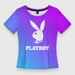 Женская футболка 3D Slim Плейбой Playboy