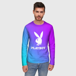 Мужской лонгслив 3D Плейбой Playboy - фото 2