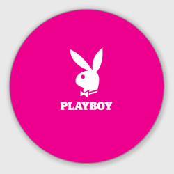 Круглый коврик для мышки Pink Playboy