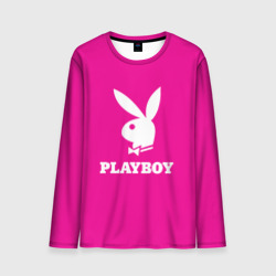 Мужской лонгслив 3D Pink Playboy