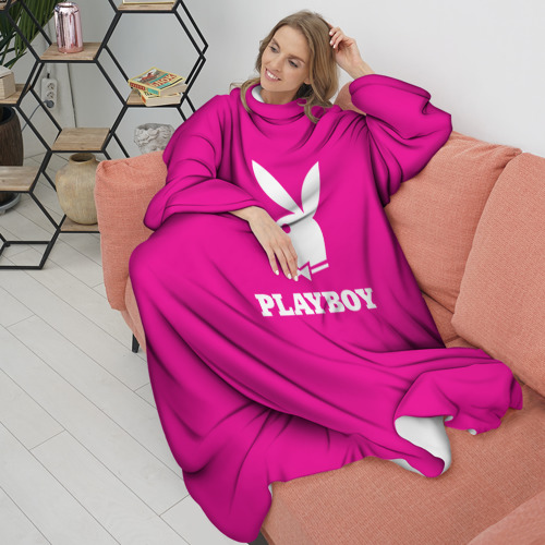 Плед с рукавами Pink Playboy - фото 3