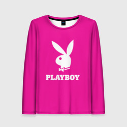 Женский лонгслив 3D Pink Playboy