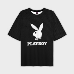 Мужская футболка oversize 3D Playboy Плейбой