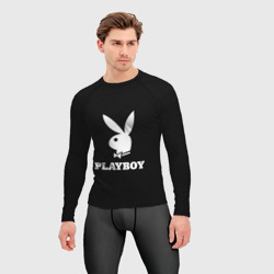 Мужской рашгард 3D Playboy Плейбой - фото 2